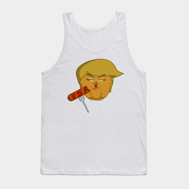 Trump Hot Dog Tank Top by meganther0se